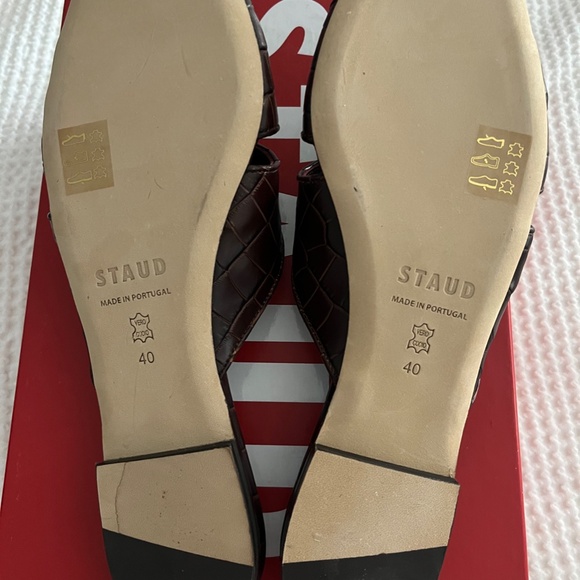 New STAUD Chris Sandal size Brown Croc New in Box US size 9.5-10 - Picture 5 of 10